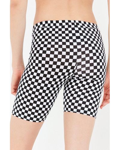 checkered cycling shorts